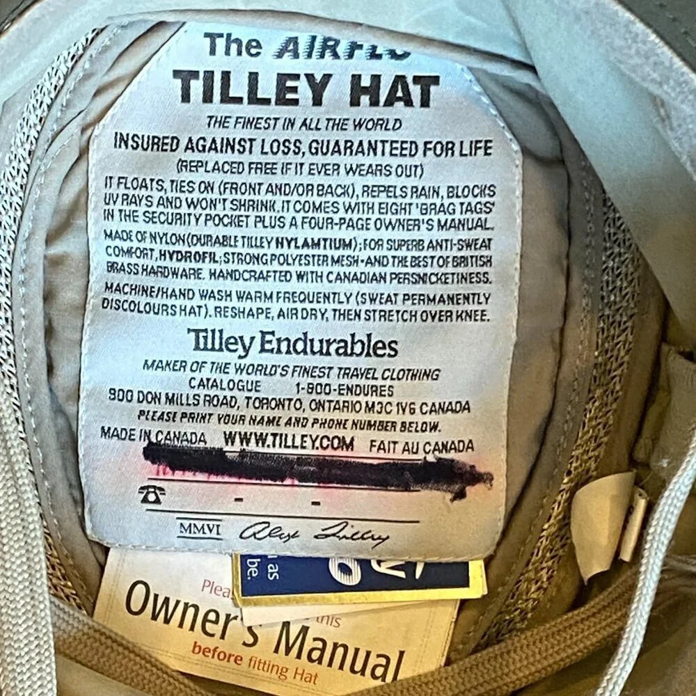 Tilley‎ Endurables Style LTM5 Airflo Hat Sz 7-1/8 Khaki Olive/KHOL #116P